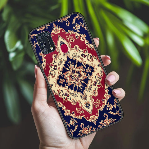 Samsung Galaxy M31 Cover - ONation Persian Rugs Series 2 - HQ Ultra Shine Premium Infinity Glass Soft Silicon Borders Case