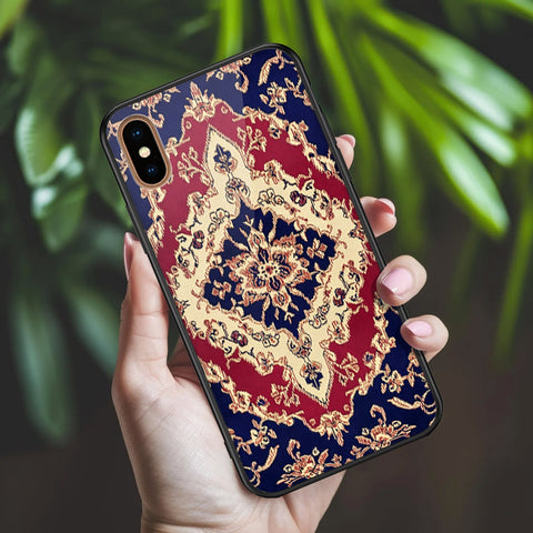 iPhone XS Max - ONation Persian Rugs Series 2 - HQ Ultra Shine Premium Infinity Glass Soft Silicon Borders Case
