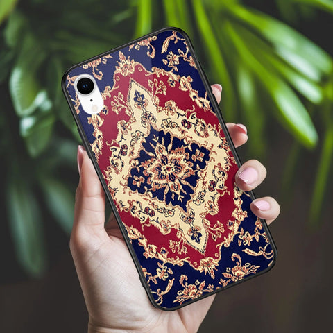 iPhone XR - ONation Persian Rugs Series 2 - HQ Ultra Shine Premium Infinity Glass Soft Silicon Borders Case