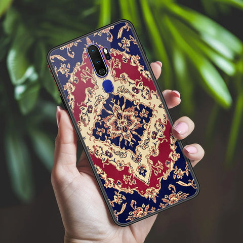 Oppo A5 2020 Cover - ONation Persian Rugs Series 2 - HQ Ultra Shine Premium Infinity Glass Soft Silicon Borders Case