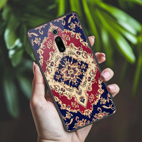 Xiaomi Mi 9T Cover - ONation Persian Rugs Series 2 - HQ Ultra Shine Premium Infinity Glass Soft Silicon Borders Case