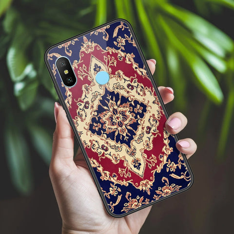 Redmi 6 Pro Cover - ONation Persian Rugs Series 2 - HQ Ultra Shine Premium Infinity Glass Soft Silicon Borders Case