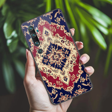 Xiaomi Mi CC9 Pro Cover - ONation Persian Rugs Series 2 - HQ Ultra Shine Premium Infinity Glass Soft Silicon Borders Case