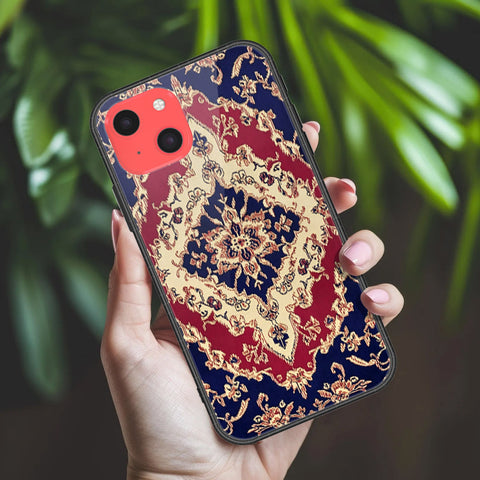 iPhone 13 Mini Cover - ONation Persian Rugs Series 2 - HQ Ultra Shine Premium Infinity Glass Soft Silicon Borders Case
