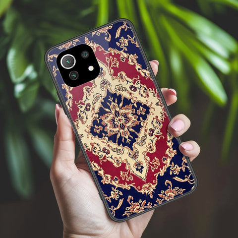 Xiaomi Mi 11 Lite 5G Cover - ONation Persian Rugs Series 2 - HQ Ultra Shine Premium Infinity Glass Soft Silicon Borders Case