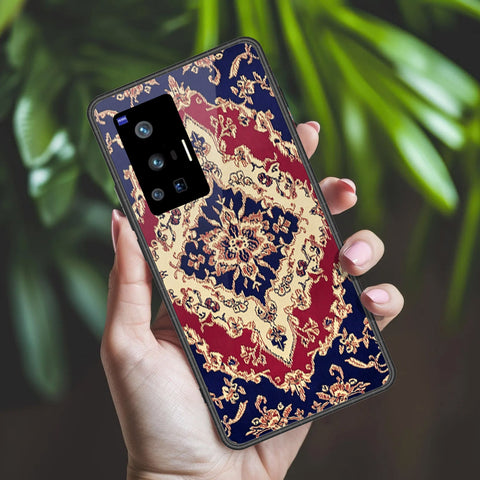 Vivo X70 Pro Cover - ONation Persian Rugs Series 2 - HQ Ultra Shine Premium Infinity Glass Soft Silicon Borders Case