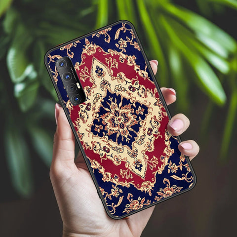 Oppo Reno 3 Pro Cover - ONation Persian Rugs Series 2 - HQ Ultra Shine Premium Infinity Glass Soft Silicon Borders Case