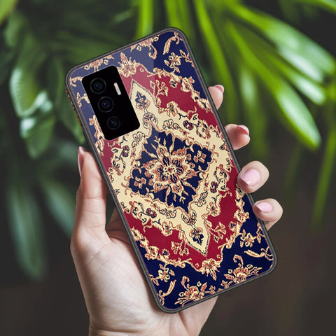 Vivo V23e Cover - ONation Persian Rugs Series 2 - HQ Ultra Shine Premium Infinity Glass Soft Silicon Borders Case