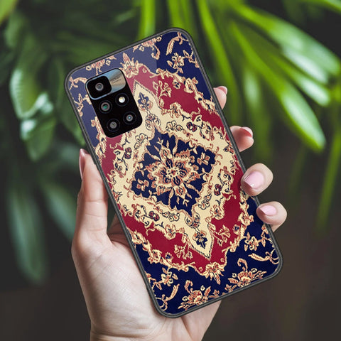 Xiaomi Redmi 10 Cover - ONation Persian Rugs Series 2 - HQ Ultra Shine Premium Infinity Glass Soft Silicon Borders Case