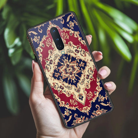 OnePlus 8 Cover - ONation Persian Rugs Series 2 - HQ Ultra Shine Premium Infinity Glass Soft Silicon Borders Case
