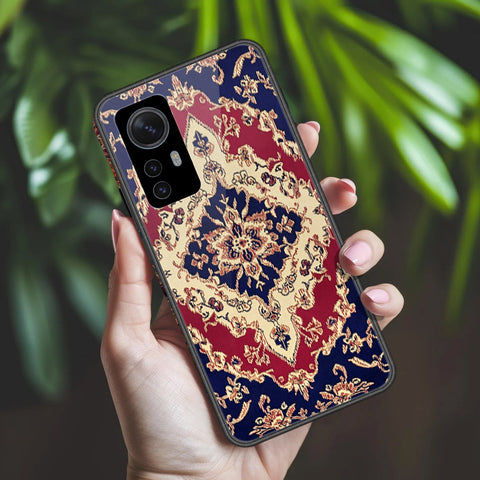 Xiaomi 12S Pro Cover - ONation Persian Rugs Series 2 - HQ Ultra Shine Premium Infinity Glass Soft Silicon Borders Case