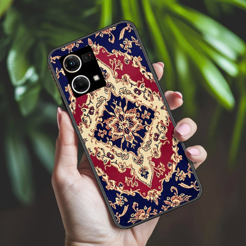 Oppo Reno 8 4G Cover - ONation Persian Rugs Series 2 - HQ Ultra Shine Premium Infinity Glass Soft Silicon Borders Case