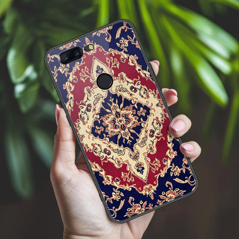 OnePlus 5T Cover - ONation Persian Rugs Series 2 - HQ Ultra Shine Premium Infinity Glass Soft Silicon Borders Case