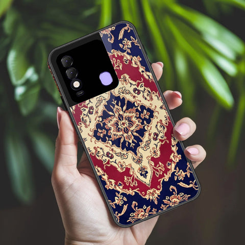 Tecno Spark 8 Cover - ONation Persian Rugs Series 2 - HQ Ultra Shine Premium Infinity Glass Soft Silicon Borders Case