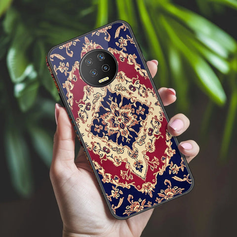 Infinix Note 7 Cover - ONation Persian Rugs Series 2 - HQ Ultra Shine Premium Infinity Glass Soft Silicon Borders Case