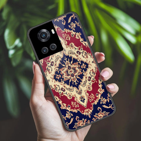 OnePlus 10R Cover - ONation Persian Rugs Series 2 - HQ Ultra Shine Premium Infinity Glass Soft Silicon Borders Case