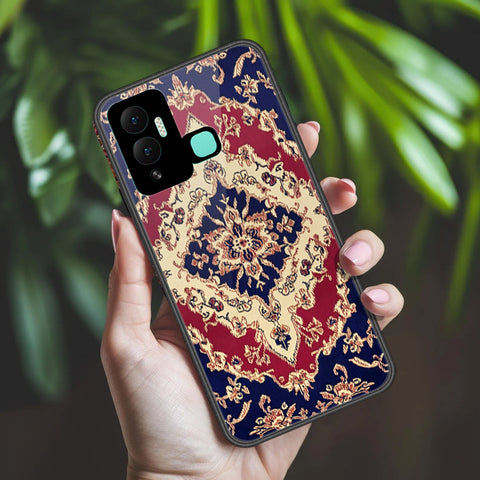 Infinix Hot 12i Cover - ONation Persian Rugs Series 2 - HQ Ultra Shine Premium Infinity Glass Soft Silicon Borders Case