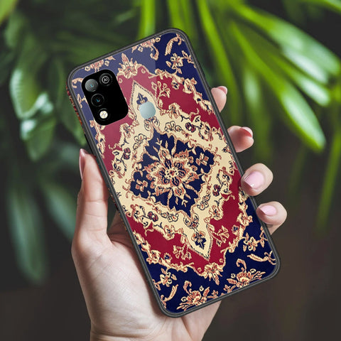 Infinix Hot 10 Play Cover - ONation Persian Rugs Series 2 - HQ Ultra Shine Premium Infinity Glass Soft Silicon Borders Case