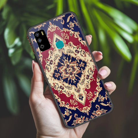 Infinix Hot 9 Play Cover - ONation Persian Rugs Series 2 - HQ Ultra Shine Premium Infinity Glass Soft Silicon Borders Case