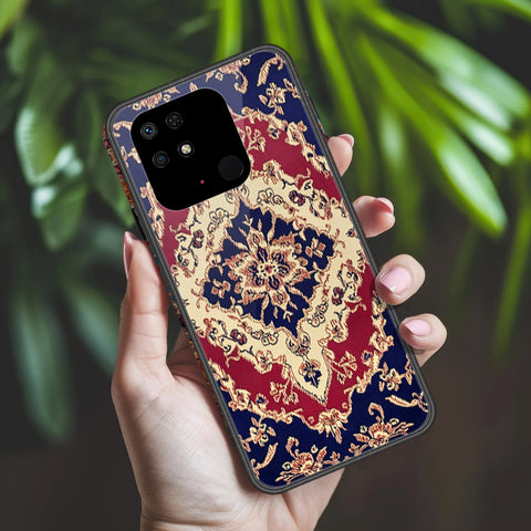 Xiaomi Redmi 10A Cover - ONation Persian Rugs Series 2 - HQ Ultra Shine Premium Infinity Glass Soft Silicon Borders Case