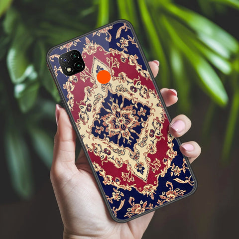 Xiaomi Redmi 9C Cover - ONation Persian Rugs Series 2 - HQ Ultra Shine Premium Infinity Glass Soft Silicon Borders Case