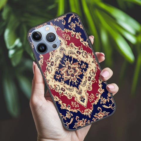 iPhone 14 Pro Cover - ONation Persian Rugs Series 2 - HQ Ultra Shine Premium Infinity Glass Soft Silicon Borders Case