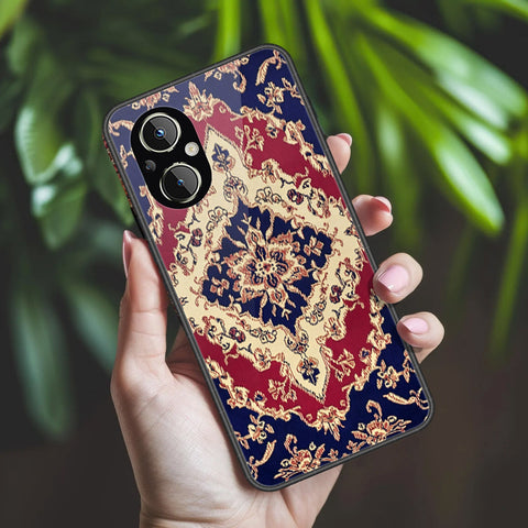 Oppo Reno8 Lite Cover - ONation Persian Rugs Series 2 - HQ Ultra Shine Premium Infinity Glass Soft Silicon Borders Case