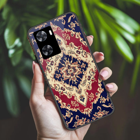 Oppo A77s Cover - ONation Persian Rugs Series 2 - HQ Ultra Shine Premium Infinity Glass Soft Silicon Borders Case