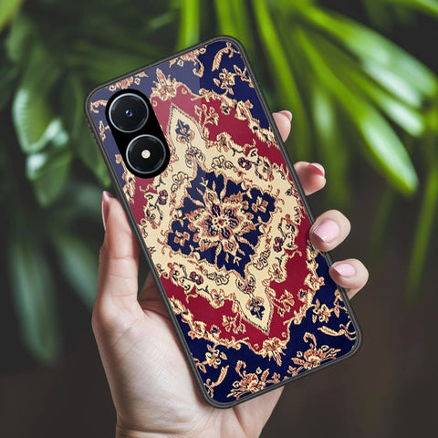 Vivo Y02s Cover - ONation Persian Rugs Series 2 - HQ Ultra Shine Premium Infinity Glass Soft Silicon Borders Case