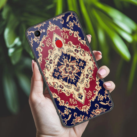 Oppo F7 Cover - ONation Persian Rugs Series 2 - HQ Ultra Shine Premium Infinity Glass Soft Silicon Borders Case