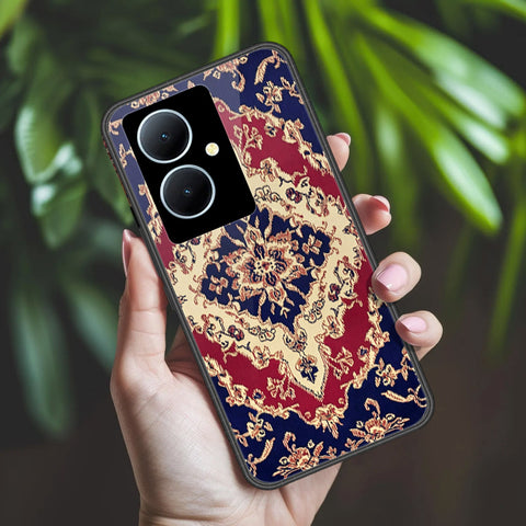 Vivo V29 Lite Cover - ONation Persian Rugs Series 2 - HQ Ultra Shine Premium Infinity Glass Soft Silicon Borders Case