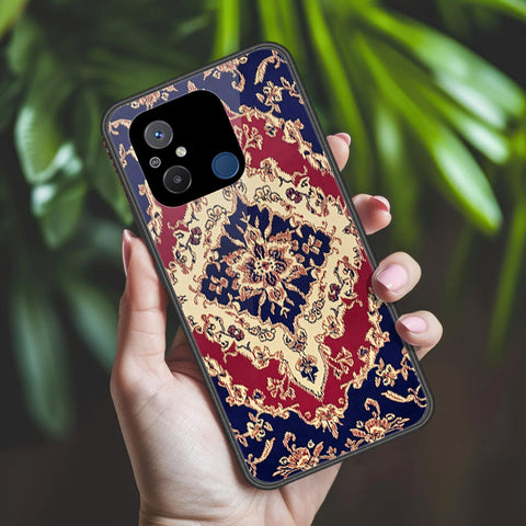Xiaomi Redmi 12C Cover - ONation Persian Rugs Series 2 - HQ Ultra Shine Premium Infinity Glass Soft Silicon Borders Case