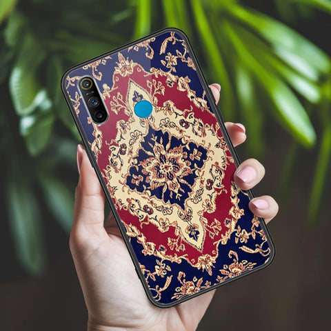 Realme 5s Cover - ONation Persian Rugs Series 2 - HQ Ultra Shine Premium Infinity Glass Soft Silicon Borders Case