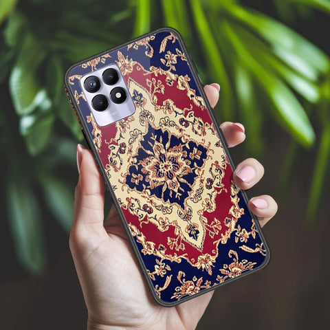 Realme 8i Cover - ONation Persian Rugs Series 2 - HQ Ultra Shine Premium Infinity Glass Soft Silicon Borders Case