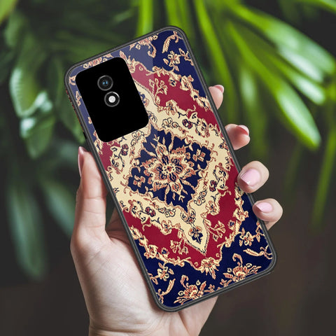 Vivo Y02A Cover - ONation Persian Rugs Series 2 - HQ Ultra Shine Premium Infinity Glass Soft Silicon Borders Case