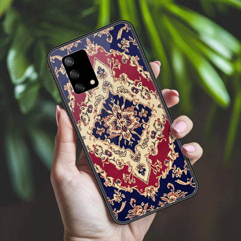 Oppo A74 Cover - ONation Persian Rugs Series 2 - HQ Ultra Shine Premium Infinity Glass Soft Silicon Borders Case