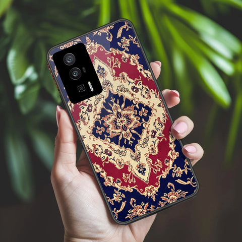 Xiaomi Redmi K60 Cover - ONation Persian Rugs Series 2 - HQ Ultra Shine Premium Infinity Glass Soft Silicon Borders Case
