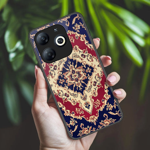 Infinix Smart 8 Plus Cover - ONation Persian Rugs Series 2 - HQ Ultra Shine Premium Infinity Glass Soft Silicon Borders Case