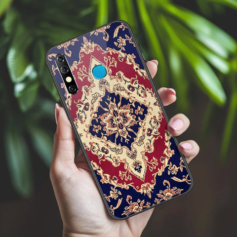 Infinix Hot 8 Cover - ONation Persian Rugs Series 2 - HQ Ultra Shine Premium Infinity Glass Soft Silicon Borders Case