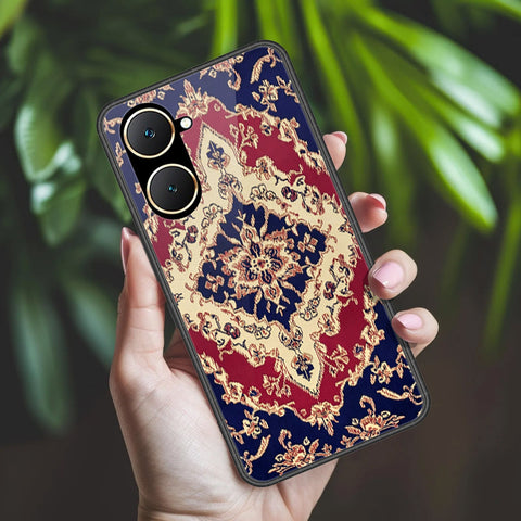 Vivo Y03 Cover - ONation Persian Rugs Series 2 - HQ Ultra Shine Premium Infinity Glass Soft Silicon Borders Case