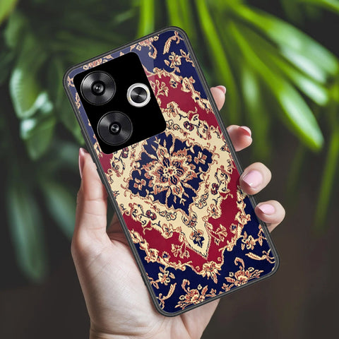 Xiaomi Poco F6 Cover - ONation Persian Rugs Series 2 - HQ Ultra Shine Premium Infinity Glass Soft Silicon Borders Case