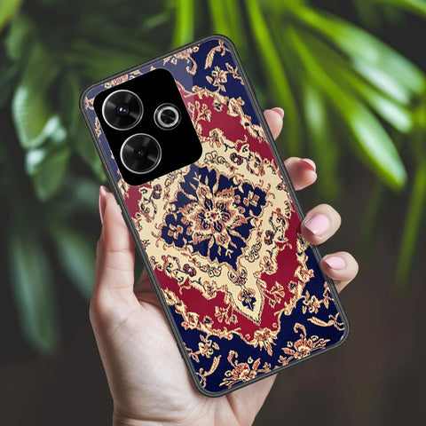 Xiaomi Redmi 13 Cover - ONation Persian Rugs Series 2 - HQ Ultra Shine Premium Infinity Glass Soft Silicon Borders Case