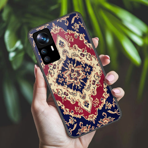 Xiaomi 12T Pro Cover - ONation Persian Rugs Series 2 - HQ Ultra Shine Premium Infinity Glass Soft Silicon Borders Case