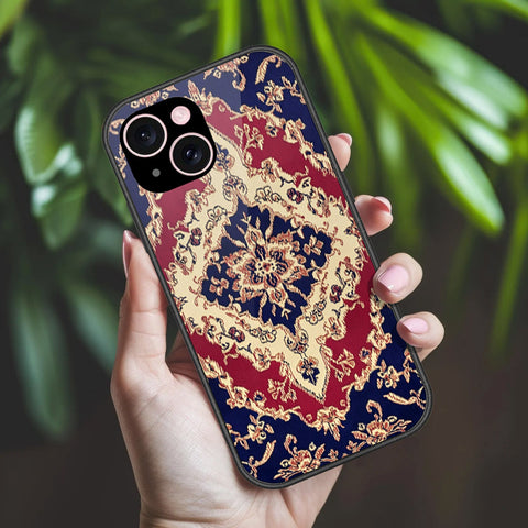 iPhone 15 Plus Cover - ONation Persian Rugs Series 2 - HQ Ultra Shine Premium Infinity Glass Soft Silicon Borders Case