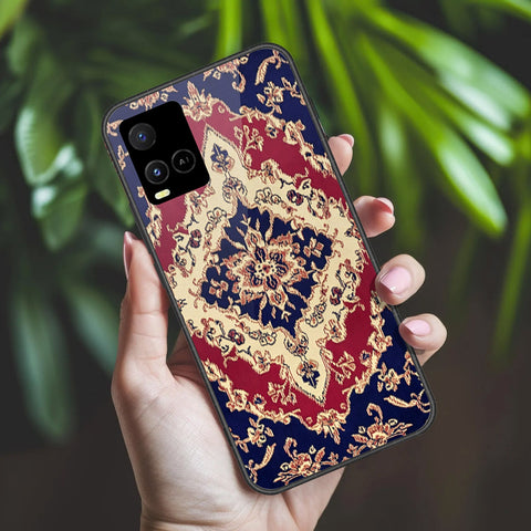 Vivo Y32 Cover - ONation Persian Rugs Series 2 - HQ Ultra Shine Premium Infinity Glass Soft Silicon Borders Case