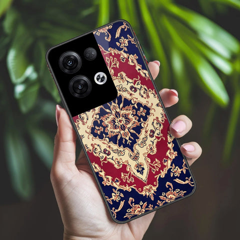 Oppo Reno 8 Pro  Cover - ONation Persian Rugs Series 2 - HQ Ultra Shine Premium Infinity Glass Soft Silicon Borders Case