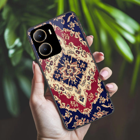Vivo Y53t Cover - ONation Persian Rugs Series 2 - HQ Ultra Shine Premium Infinity Glass Soft Silicon Borders Case