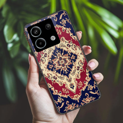 Xiaomi Redmi Note 13 Pro 4G Cover - ONation Persian Rugs Series 2 - HQ Ultra Shine Premium Infinity Glass Soft Silicon Borders Case