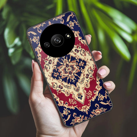 Xiaomi Redmi A3 Cover - ONation Persian Rugs Series 2 - HQ Ultra Shine Premium Infinity Glass Soft Silicon Borders Case