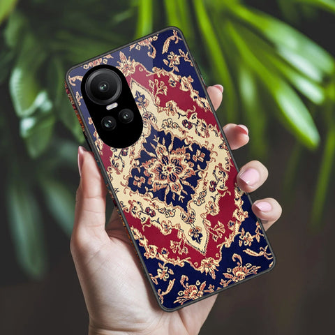 Oppo Reno 10 Pro Cover - ONation Persian Rugs Series 2 - HQ Ultra Shine Premium Infinity Glass Soft Silicon Borders Case